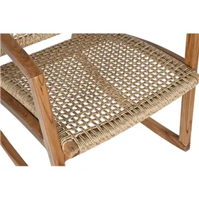 Rocking Chair DKD Home Decor Natural Teak 62 x 84 x 85 cm