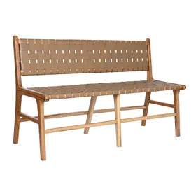 Bench DKD Home Decor Beige Colonial 140 x 59 x 89 cm