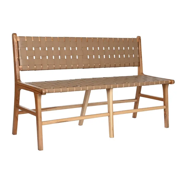 Bench DKD Home Decor Beige Colonial 140 x 59 x 89 cm