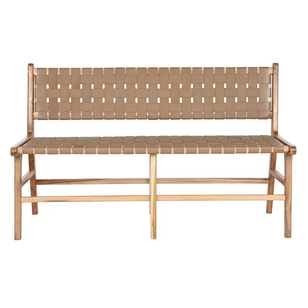 Bench DKD Home Decor Beige Colonial 140 x 59 x 89 cm