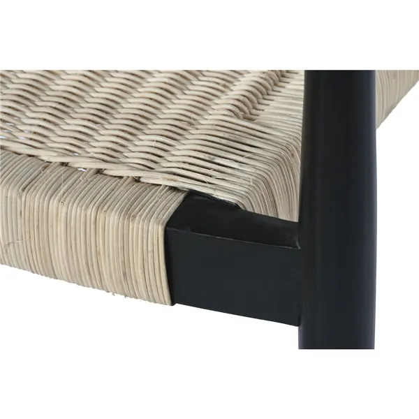 Chair DKD Home Decor White Black 59 x 55 x 78 cm
