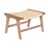 Bench DKD Home Decor White Brown Beige Teak 65 x 47 x 40 cm