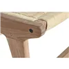 Bench DKD Home Decor White Brown Beige Teak 65 x 47 x 40 cm
