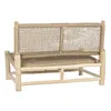 Garden sofa DKD Home Decor White Natural Teak 120 x 81 x 84 cm