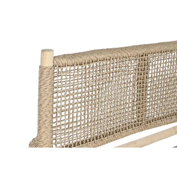 Garden sofa DKD Home Decor White Natural Teak 120 x 81 x 84 cm