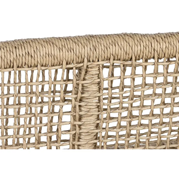 Garden sofa DKD Home Decor White Natural Teak 120 x 81 x 84 cm