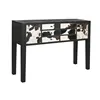 Console Home ESPRIT Leather Mango wood 135 x 40 x 94 cm