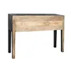 Console Home ESPRIT Leather Mango wood 135 x 40 x 94 cm
