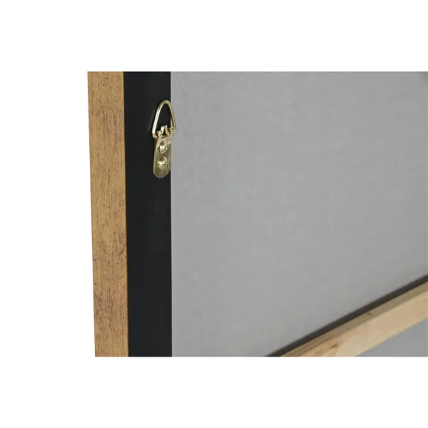 Canvas Home ESPRIT Grey Golden Abstract Modern 131 x 4 x 131 cm