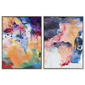 Canvas Home ESPRIT Urban Lacquered 63 x 3,5 x 83 cm (2 Units)