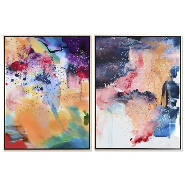 Canvas Home ESPRIT Urban Lacquered 63 x 3,5 x 83 cm (2 Units)