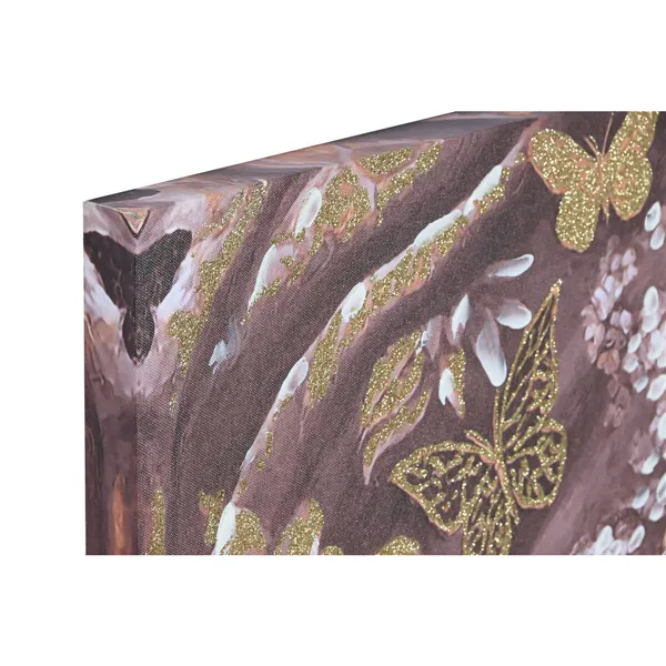 Canvas Home ESPRIT Canvas MDF Wood 70 x 3 x 100 cm