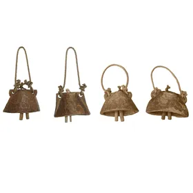 Decorative Figure Home ESPRIT Natural 20 x 7 x 13 cm (4 Units)