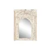 Wall mirror Home ESPRIT White Mango wood 60 x 6 x 87 cm