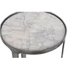 Set of 3 tables Home ESPRIT White Silver 45 x 45 x 56 cm