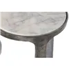 Set of 3 tables Home ESPRIT White Silver 45 x 45 x 56 cm