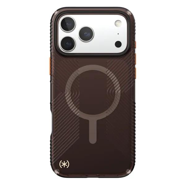 Speck Presidio Lux Grip MagSafe - iPhone 17 Pro Max Case (Luxury Shade Matte / Orange)