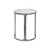 Set of 3 tables Home ESPRIT White Silver 45 x 45 x 56 cm