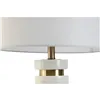 Desk lamp Home ESPRIT White Golden Marble 50 W 220 V 38 x 38 x 72 cm