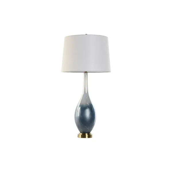 Desk lamp Home ESPRIT Blue Bicoloured Crystal 50 W 220 V 40 x 40 x 84 cm