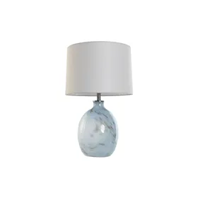 Desk lamp Home ESPRIT Blue White Crystal 50 W 220 V 40 x 40 x 66 cm