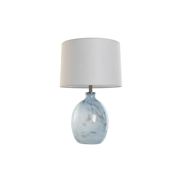 Desk lamp Home ESPRIT Blue White Crystal 50 W 220 V 40 x 40 x 66 cm
