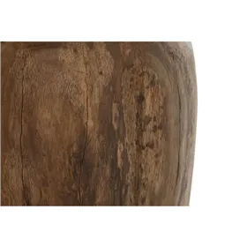 Vase Home ESPRIT Natural Dark brown Teak 25 x 25 x 40 cm