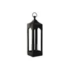 Lantern DKD Home Decor Black Aluminium Crystal 16 x 16 x 55 cm