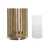 Candleholder DKD Home Decor Brown Silver Natural Crystal Mango wood 20 x 20 x 74 cm