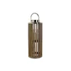 Candleholder DKD Home Decor Brown Silver Natural Crystal Mango wood 20 x 20 x 50 cm