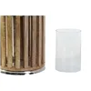 Candleholder DKD Home Decor Brown Silver Natural Crystal Mango wood 20 x 20 x 50 cm