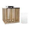 Candleholder DKD Home Decor Brown Silver Natural Crystal Mango wood 31 x 31 x 35 cm