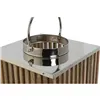Candleholder DKD Home Decor Brown Silver Natural Crystal Mango wood 31 x 31 x 35 cm