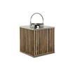 Candleholder DKD Home Decor Brown Silver Natural Crystal Mango wood 31 x 31 x 35 cm