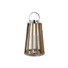 Candleholder DKD Home Decor Brown Silver Natural Crystal Mango wood 32 x 32 x 51 cm