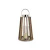 Candleholder DKD Home Decor Brown Silver Natural Crystal Mango wood 32 x 32 x 51 cm