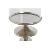 Candleholder DKD Home Decor Silver Aluminium Crystal 24 x 24 x 73 cm