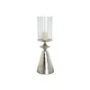 Candleholder DKD Home Decor Silver Aluminium Crystal 24 x 24 x 73 cm