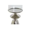 Candleholder DKD Home Decor Silver Aluminium Crystal 21 x 21 x 66 cm