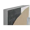 Canvas Home ESPRIT Black Grey Abstract Modern 103 x 4,5 x 143 cm