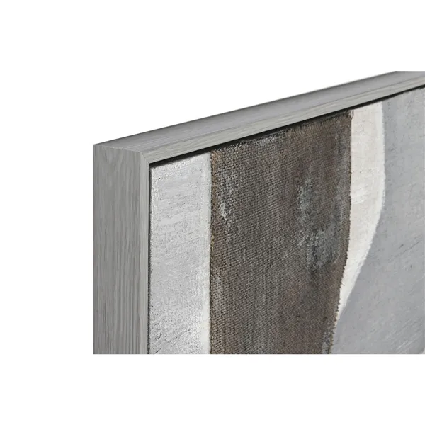 Canvas Home ESPRIT White Black Beige Grey Abstract Modern 103 x 4,5 x 143 cm