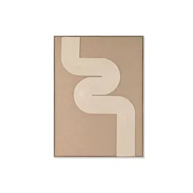 Painting 3D Home ESPRIT Jute Foam 103 x 4,5 x 143 cm