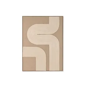 Painting 3D Home ESPRIT Jute Foam 103 x 4,5 x 143 cm
