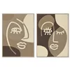 Painting Home ESPRIT Wool MDF Wood 53 x 4,3 x 73 cm (2 Units)