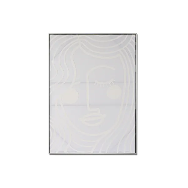 Canvas Home ESPRIT White Lady Scandi 103 x 4,5 x 143 cm