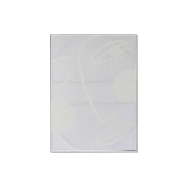 Canvas Home ESPRIT White Abstract Scandi 103 x 4,5 x 143 cm