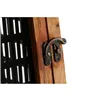 Candleholder DKD Home Decor Black Natural Metal Mango wood 20 x 20 x 38 cm