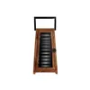 Candleholder DKD Home Decor Black Natural Metal Mango wood 20 x 20 x 38 cm