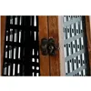 Candleholder DKD Home Decor Black Natural Metal Mango wood 15 x 15 x 26 cm