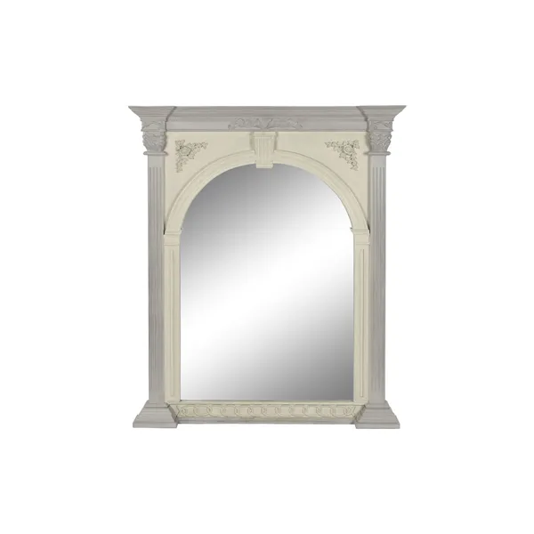 Wall mirror Home ESPRIT White Mango wood 115 x 10 x 142 cm